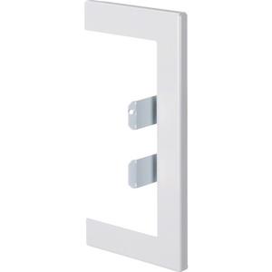 Wandanschlussblende für Geräteeinbaukanal - Wandanschlussblende für BRP/BRHP/BRAP 65x130 mm aus Stahlblech in verkehrsweiß - BRP65130W9016