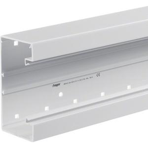 Wandanschlussblende für Geräteeinbaukanal - Brüstungskanalunterteil zu tehalit.BRHP halogenfrei 65x130mm in verkehrsweiß - BRHP6513019016