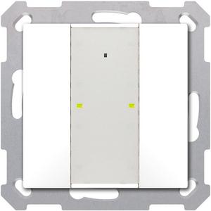 Tastsensoren KNX - KNX Taster Plus 55 2-fach Reinweiß matt - BE-TA55P2.02