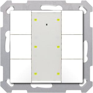 Tastsensoren KNX - KNX Taster Plus 55 6-fach Reinweiß glänzend - BE-TA55P6.G2