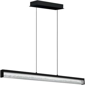 Pendelleuchte - CARDITO Hängeleuchte schwarz Glas klar tunable WHITE LED 6X6W 3420lm - 900895