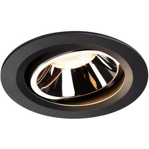 Downlights und Einbaustrahler - NUMINOS MOVE DL L LED Deckeneinbauleuchte schwarz/chrom 3000K 40° dreh/schwenk - 1003654