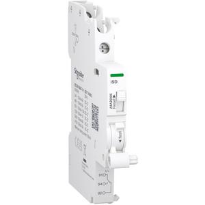 Zubehör für Reiheneinbaugeräte - Hilfsko. Fernmeldeschalte Acti9 iSD 1 Wechsle 100mA bis 6 24VAC-415V 24VDC-130V - A9A26906