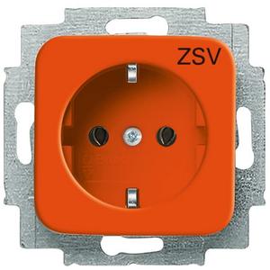 Steckdose - SCHUKO Steckdosen-Einsatz mit Aufdruck ZSV orange - Reflex SI - 2CKA002011A2233