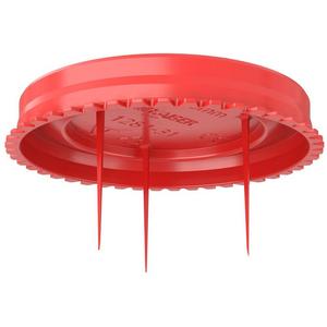 Deckel für Dose/Gehäuse für Montage in der Wand/Decke - Leuchtengehäuse Signaldeckel für Einbauöffnungen Ø 68 mm mit drei Signalborsten - A1281-31