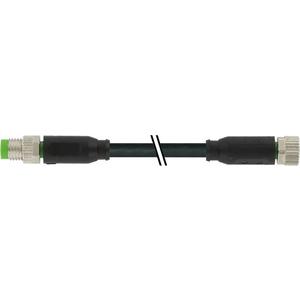 Konfektioniertes Sensor-Aktor-Kabel - M8 St. 0° / M8 Bu. 0° A-kod. - 7000-88011-6110500