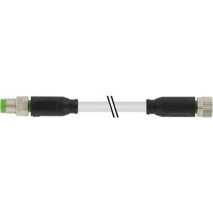 Konfektioniertes Sensor-Aktor-Kabel - M8 St. 0° / M8 Bu. 0° A-kod. - 7000-88005-2300300