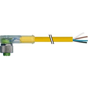 Konfektioniertes Sensor-Aktor-Kabel - M12 Bu. 90° A-kod. freies Ltg-ende LED - 7000-12421-0141000