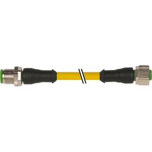 Konfektioniertes Sensor-Aktor-Kabel - M12 St. 0° / M12 Bu. 0° A-kod. - 7000-40021-0340350