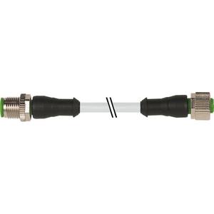 Konfektioniertes Sensor-Aktor-Kabel - M12 St. 0° / M12 Bu. 0° A-kod. - 7000-40021-2340400