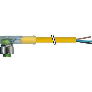 Konfektioniertes Sensor-Aktor-Kabel - M12 Bu. 90° A-kod. freies Ltg-ende LED - 7000-12381-0330750