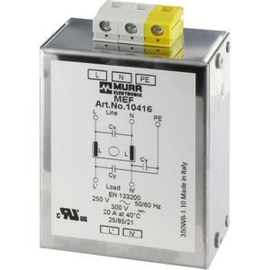 Zubehör für Niederspannungs-Schalttechnik - MEF Netzentstörfilter 1-phasig 1-stufig 10415 - 10415