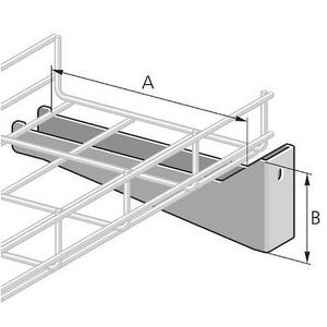 Ausleger für Kabeltragsystem - Gitterkanal Konsole X15 Edelstah X15 H 153x60 mm - 102201
