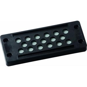 Einführungsflansch für Kleingehäuse/Schaltschrank - Systemtechnik KDP/X 24/17 sw - 87301355
