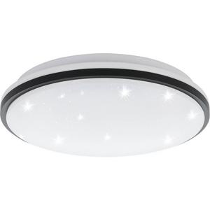 Anbauleuchte - MARUNELLA-S Deckenleuchte DM340mm weiß/schwarz/Kristalleffekt - 75627