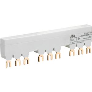 Phasenschiene - PS1-3-1-100 3-Phasen-Sammelschiene für 3 MS116 / MS132 mit 1 HK/SK Ie=100A - 1SAM201916R1113