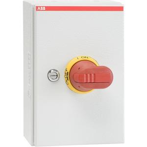 Lasttrennschalter - OTL25A6M Sicherheitsschalter 6-polig 15 kW 400V m. rot-gelbem Griff - 1SCA022612R9640