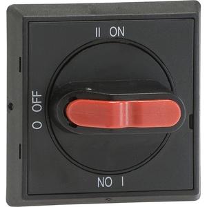 Handgriff für Schaltgeräte - OHBS2AJE011 Selektorgriff I-0-II schwarz Wellen-ø 6mm IP65 für Lasttrenn. - 1SCA105220R1001
