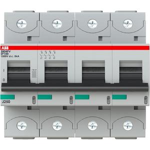 Leitungsschutzschalter - LS-Schutzschalter 4-polig 5kA /5kA B-Char 100A 6TE - 2CCF019632R0001