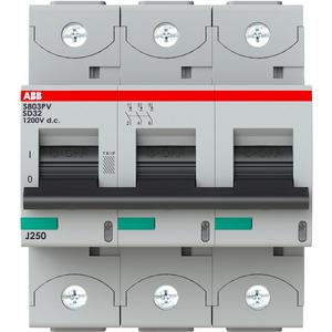 Lasttrennschalter - HLS-Sicherungslasttrennschalter 3-polig 32A für PV-Anwendungen bis 1500VDC - 2CCF019637R0001