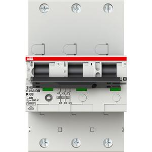 Selektiver Hauptleitungsschutzschalter - S753DR-K 63 sel. Haupt-LS SHU K-Char. 25kA 63A 3P - 2CDH783001R0607