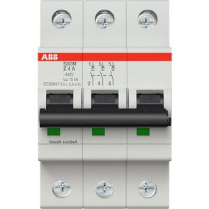 Leitungsschutzschalter - LS-Schutzschalter 3-polig 10kA /15kA Z-Char 4A 3TE - 2CDS273001R0338