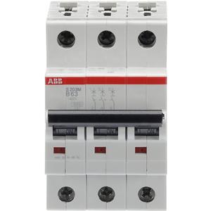 Leitungsschutzschalter - LS-Schutzschalter 3-polig 10kA /15kA B-Char 63A 3TE - 2CDS273001R0635