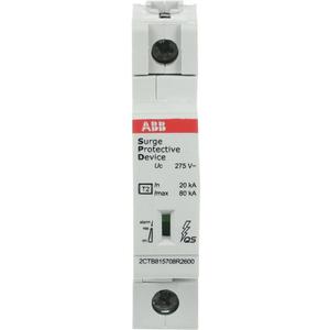Überspannungsableiter für Energietechnik/Stromversorgung - OVR T2 80-275s P QS SPD T2 mit Reservevar 230/400V einpolig - 2CTB815708R1200