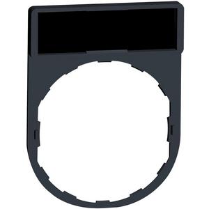 Bezeichnungsschild für Befehlsgeräte - Schildträger mit Leerschild schwarz/rot - ZBY2101