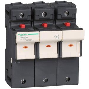 Halter für zylindrische Sicherung - Sicherungshalter TeSys 3p 125A Sicherungsgröße 22x58mm - DF223VC
