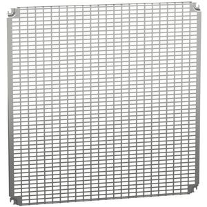 Montageplatte für Verteilergehäuse - Perforierte Platten Monoblock H800xB800mm mit universeller Perforation 11x26mm - NSYMR88