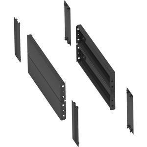 Sockel/Sockelelement (Schaltschrank) - 2 Seitenwände f Sockel. 300x200mm. gefalztes Stahlblech. RAL 7022. IP 30. IK 10. - NSYSPS3200SD