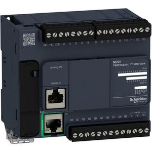 SPS-Grundgerät - SPS-Steuerung Modicon M221 Kompaktformat 24 E/A Ethernet Modbus 24 VDC - TM221CE24U