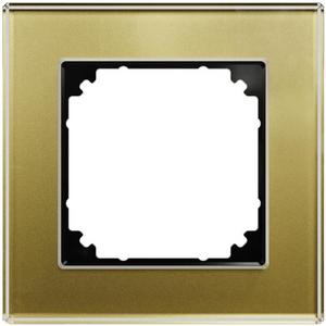 Abdeckrahmen - Echtglasrahmen 1fach gold M-Plan - MEG4010-2341