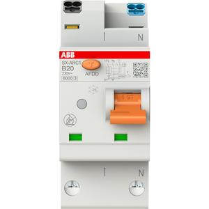 Leitungsschutzschalter mit Zusatzeinrichtung - FlexLine AFDD Brandschutzschalter 1+N mit LS Char B 20A 6kA 2TE Baubreite - 2CSA255908R9205