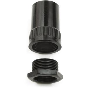 Kunststoff-Wellschlauch-Verschraubung - HFT-Anschlussverschraubung Ø 63 mm gerade schwarz - 104458