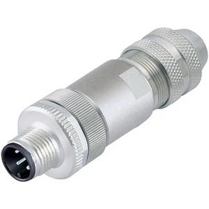 Rundsteckverbinder (Industriesteckverbinder) - M12-D Kabelstecker Polzahl: 4, 6,0-8,0 mm schirmbar Schraubklemmen IP67 UL - 99 3729 810 04