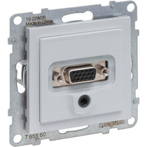 Kommunikationsanschlussdose Kupfer - SEANO HD15 Anschlusseinheit + 3 mm Jack inkl. Abdeckung Schraubklemmen AL - 765260