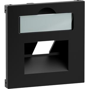 Kommunikationstechnik - SEANO Abdeckung 1x RJ45 für Datendosen Fremdfabrikate Farbe: Schwarz lackiert - 765358