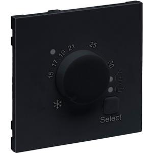 Abdeckung für Schalter, Taster, Dimmer, Jalousie - SEANO Abdeckung für elektronisches Raumthermostat Farbe: Anthrazit lackiert - 765451