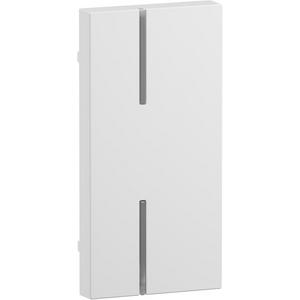 Abdeckung für Schalter, Taster, Dimmer, Jalousie - Seano 1-modulige Tastenabdeckung MyHome ohne Symbol Farbe Ultraweiss - 765615