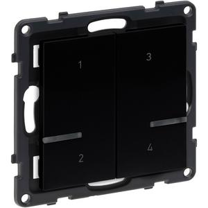 Funksender - Seano with Netatmo Szenentaster 4-fach Farbe: Schwarz - 765835