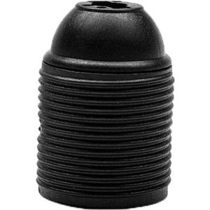 Lampenfassung - Lampenfassung 120/04 Kunststoff E27 Schraubfassung schwarz - 120-04