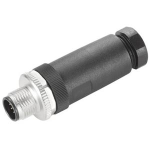 Rundsteckverbinder (Industriesteckverbinder) - Rundsteckverbinder (feldkonfektionierbar) Stift gerade Lötanschluss M12 0.14 mm² - 1924950000