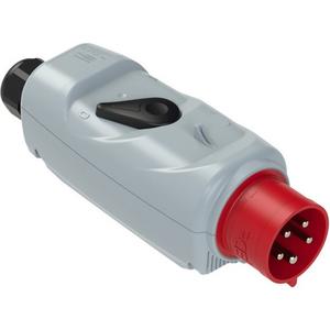 Motorschutzstecker - CEE-Phasenwenderstecker mit Schalter (EIN-AUS)  32A 5p 6h IP44 - 54725530