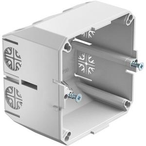 Einbaudose für Geräteeinbaukanal - Geräteeinbaudose für Geräte mit Tragring PVC lichtgrau RAL 7035 - 6023207