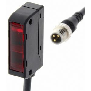 Lichttaster mit Hintergrundausblendung - Optisch. Sensor Reflexionslichttaster 10-60mm DC PNP M8-Stecker 3-pin 0,3m Kabel - E3SL1330R