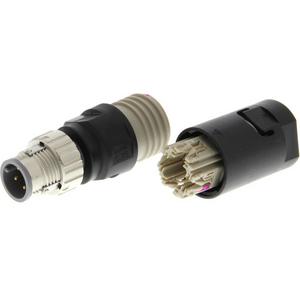 Rundsteckverbinder (Industriesteckverbinder) - Sensor-Steckverbinder Stecker M12 PVC 4-polig gerade ICD-Verbindung - XS5G0035M