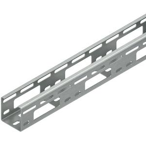 Leuchtenträgerrinne - Verteilerrinne Leuchtentragschiene 50x50x3000mm t=1,5 mm gelocht Edelstahl - 333523