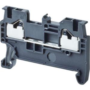 Durchgangs-Reihenklemme - Reihenklemme Durchgangsklemme DIN-Hutschiene TS 35 1mm² Push-In Plus dunkelgrau - 669988